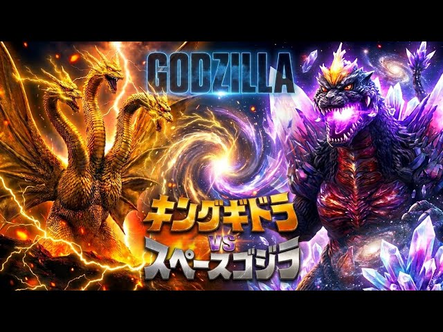 Set 4] Godzilla Card Game #389 [King Ghidorah vs. SpaceGodzilla