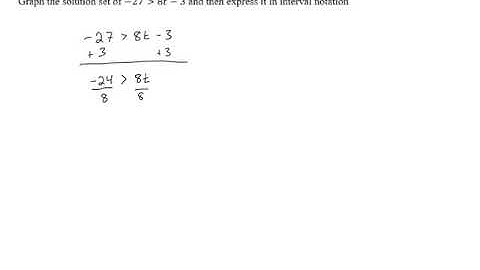 Solving Linear Inequalities in One Variable - Problem 3