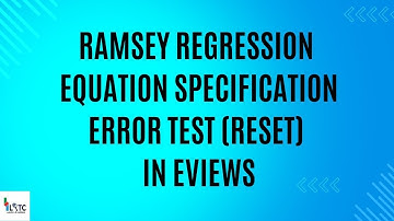 Ramsey Regression Equation Specification Error Test | Post Estimation Test | Ramsey RESET Test
