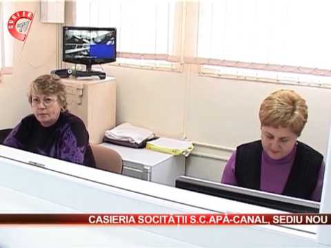 Casieria Societatii apa canal 2000 SA are un nou sediu. 26.03.2013