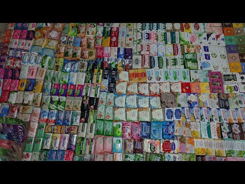 Коллекция кускового мыла, небольшой обзор. Туалетное мыло. ASMR SOAP.