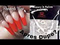 APRES DUPE METHOD| LONG COFFIN Red French Nails| Beginner Nail Tutorial