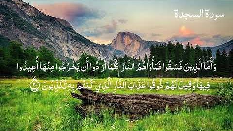 الم🌸تَنزِيلُ الْكِتَابِ لا رَيْبَ فِيهِ مِن رَّبِّ الْعَالَمِينَ🌸سورة السجدة_القارئ عبد الرحمن مسعد