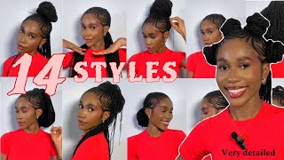 14 WAYS TO STYLE FULANI BRAIDS | Very Detailed + Vacation Friendly + Pinterest inspired + Trendy