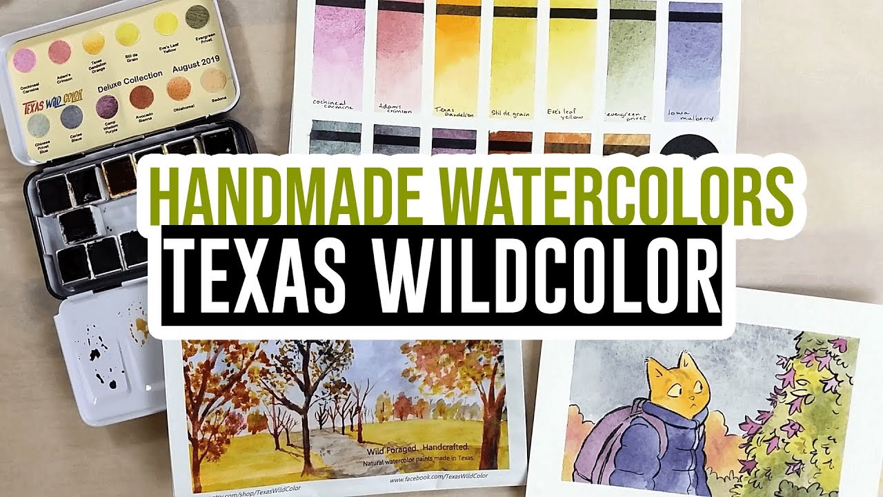 Review & Demo - Handcrafted Paints from Texas WildColor 🎨 - YouTube