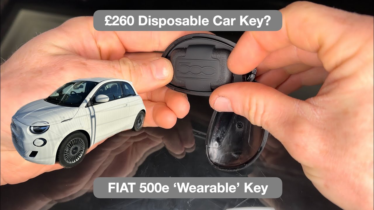 Dead Key Battery Costs £260? FIAT 500e Wearable Key. 