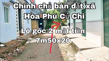 Nhà đất củ chi | giá rẻ | giới thiệu | Lô đất gốc 2 mặt tiền 7,50x20 cực đẹp