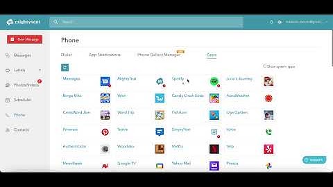 Uninstall Apps from MightyText