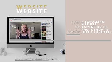 How To Create a Scrolling Website Animation In Photoshop in 3 minutes! ~Perfect for your Instagram~