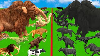 Prehistoric Mammals VS Shadow Itself Mammals Size Animal Epic Battle Animal Revolt Battle Simulator
