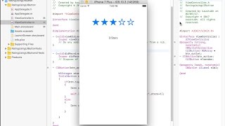 Star Rating with UIButton using objective c in Hindi