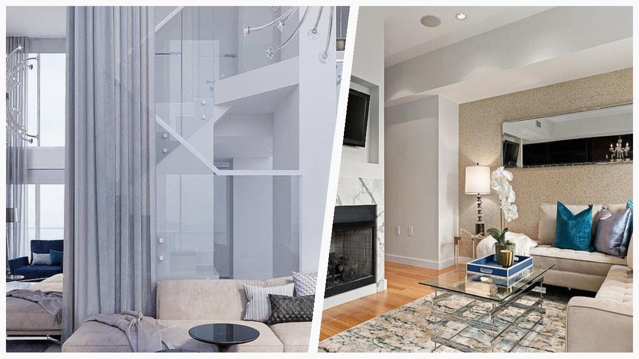 75 Contemporary Wallpaper Living Room Design Ideas You'll Love ⭐ YouTube