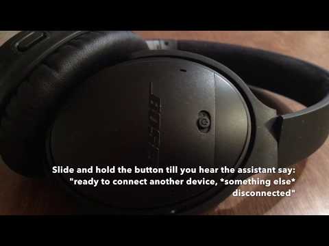 How to connect BOSE QuietComfort 35 with wire or wirelessly