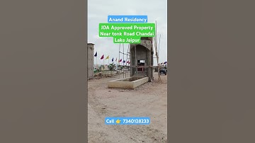 JDA Approved Property Near Tonk Road Jaipur 🏡 Anand Residency