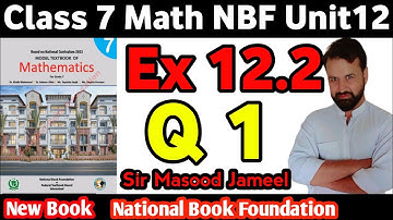Class 7 Math NBF  Ex 12.2 Q1 ||Data Handling |Class 7 Math New Book Ex12.2| National Book Foundation
