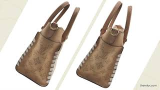 Louis Vuitton Mahina Calfskin Braided On My Side PM Arizona Brown | The Relux