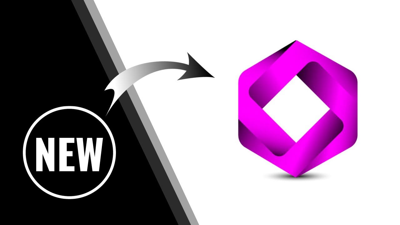 Design 3D Modern Logo in Adobe Illustrator Tutorial For Beginners - YouTube