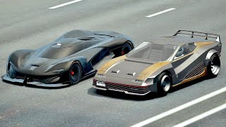 Quadra V-Tech Cyberpunk 2077 vs SRT Tomahawk VGT - Drag Race 20 KM