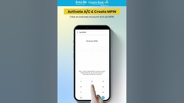 How to register and activate Canara Bank Mobile Banking (ai1)