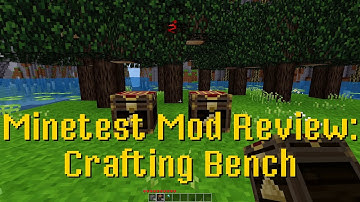 Minetest Mod Review: Crafting Bench