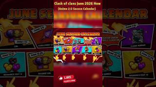 Clash of Clans June 2026 Anime Season Calendar Revealed!