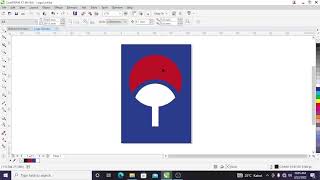 Membuat Logo Clan Uchiha dengan menggunakan CorelDraw X7 screenshot 3