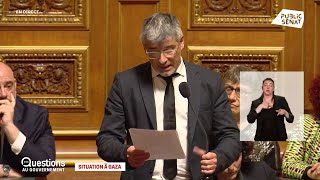 Gaza : 'Vous ne faites rien', tance Guillaume Gontard by Public Sénat 9,249 views 1 day ago 1 minute, 55 seconds