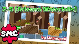 Super Mario Construct: 2-5 (Arizona Waterfalls) by Moonspell
