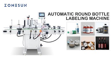 How To Use Automatic Round Bottle Double Side Labeling Machine