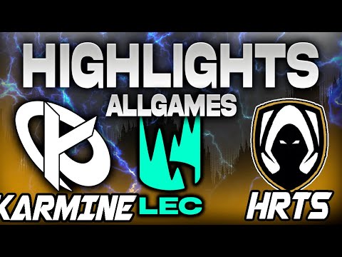 KARMINE CORP VS HERETICS ALLGAMES HIGHLIGHTS LEC PRIMAVERA 2025 - LEAGUE OF LEGENDS - JORNADA 9