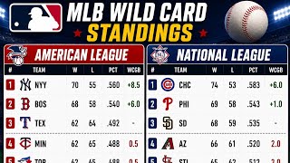 MLB Wild Card Standings Today Al Wild Card Nl Wild Card August 19 2026 Updated