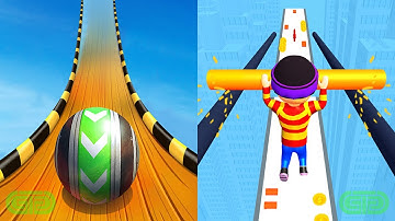 Sky Rolling Ball 3D Vs Roof Rails Android iOS Mobile Gameplay Walkthrough 115307