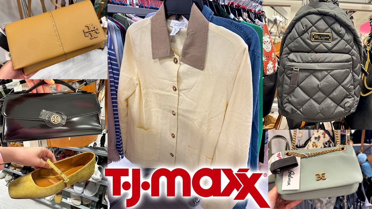 TJ MAXX NEW DESIGNER FINDS TORY BURCH & MARC JACOBS BAGS, SHOES & CLOTHING | HOME ARRIVALS TJ MAXX NEW DESIGNER FINDS TORY BURCH & MARC JACOBS BAGS, SHOES & CLOTHING | HOME ARRIVALS