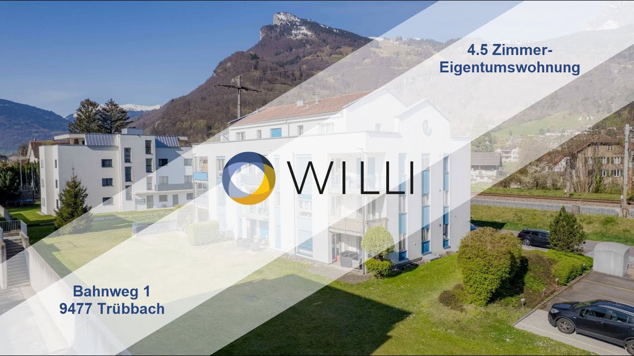 Trübbach - 4.5 Zimmer-Wohnung im 2. OG mit Blick in die Berge