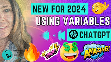 Master How to Use Variables with ChatGPT | Become a PRO Using Variables with ChatGPT 4.0 Variables