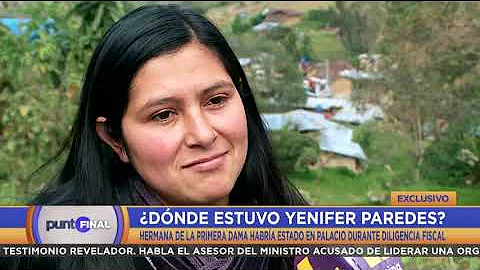 #PuntoFinal Dnde estaba YENIFER PAREDES cuando era...
