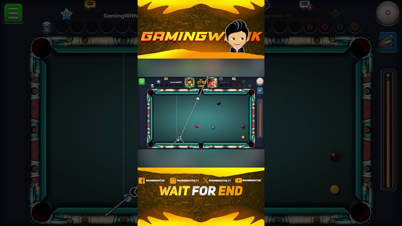 craziest kissshot after indirect denial in berlin in 8 Ball Pool