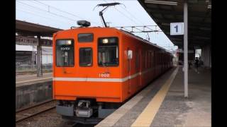 一畑電車1000系1002F 東洋GTO-VVVF 走行音 イングリッシュガーデンー松江温泉