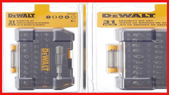 Great product -  DEWALT Screwdriver Set, Security, 31-Piece (DWAX200)