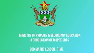 ECD MATHS LESSON TIME