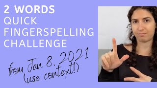 見逃した方へ: 金曜日の指文字チャレンジ、2つの単語 screenshot 5
