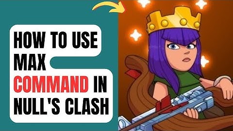 How to Use Max Command in Null