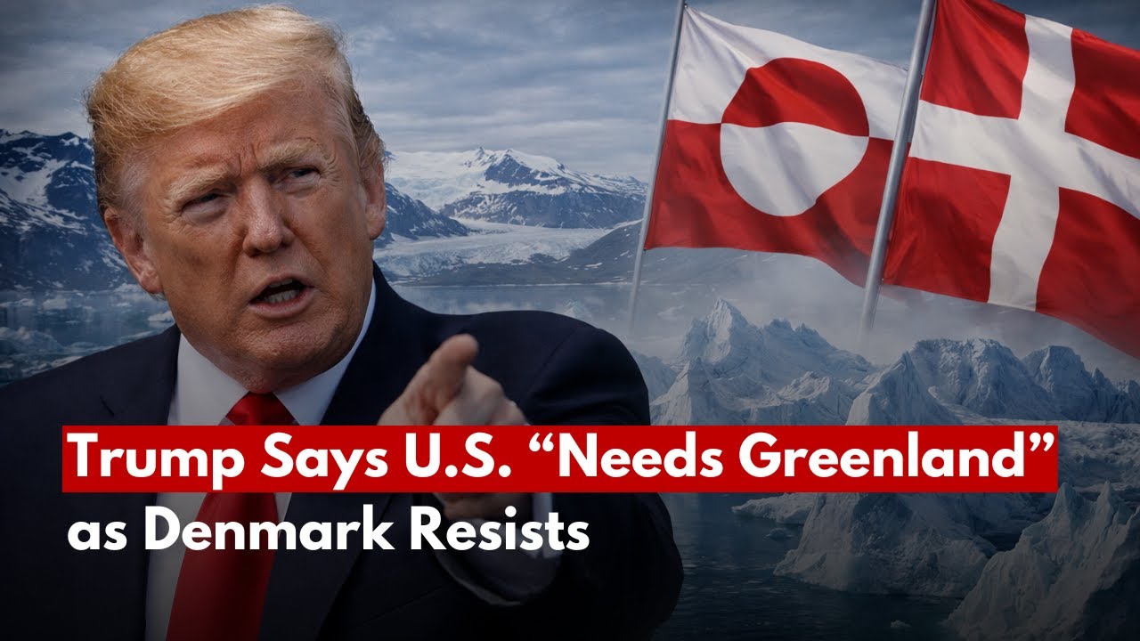 Trump Says U.S. “Needs Greenland” as Denmark Resists