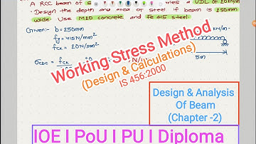 RCC I Working Stress Method I Design & Calculations I Part-2