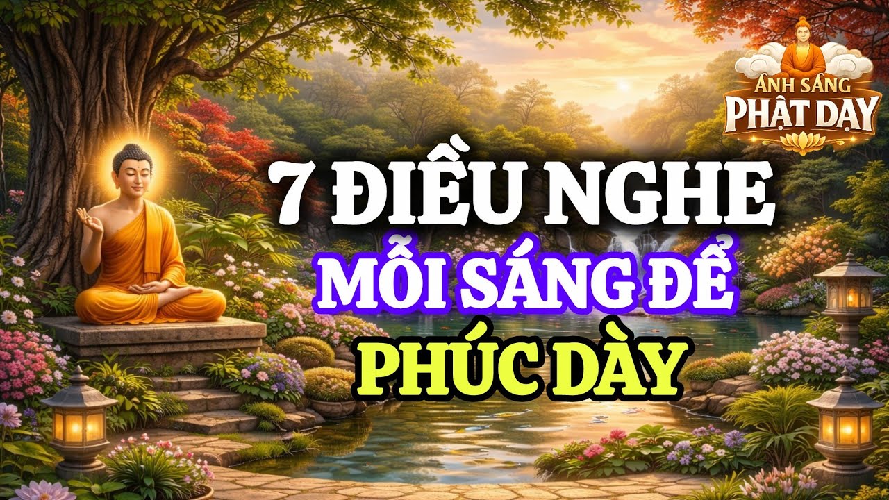 Nghe 7 Điều Này Ngay Khi Thức Dậy: Nghiệp Chướng Tiêu Tan, Vận May Tìm Đến | Lời Phật Dạy