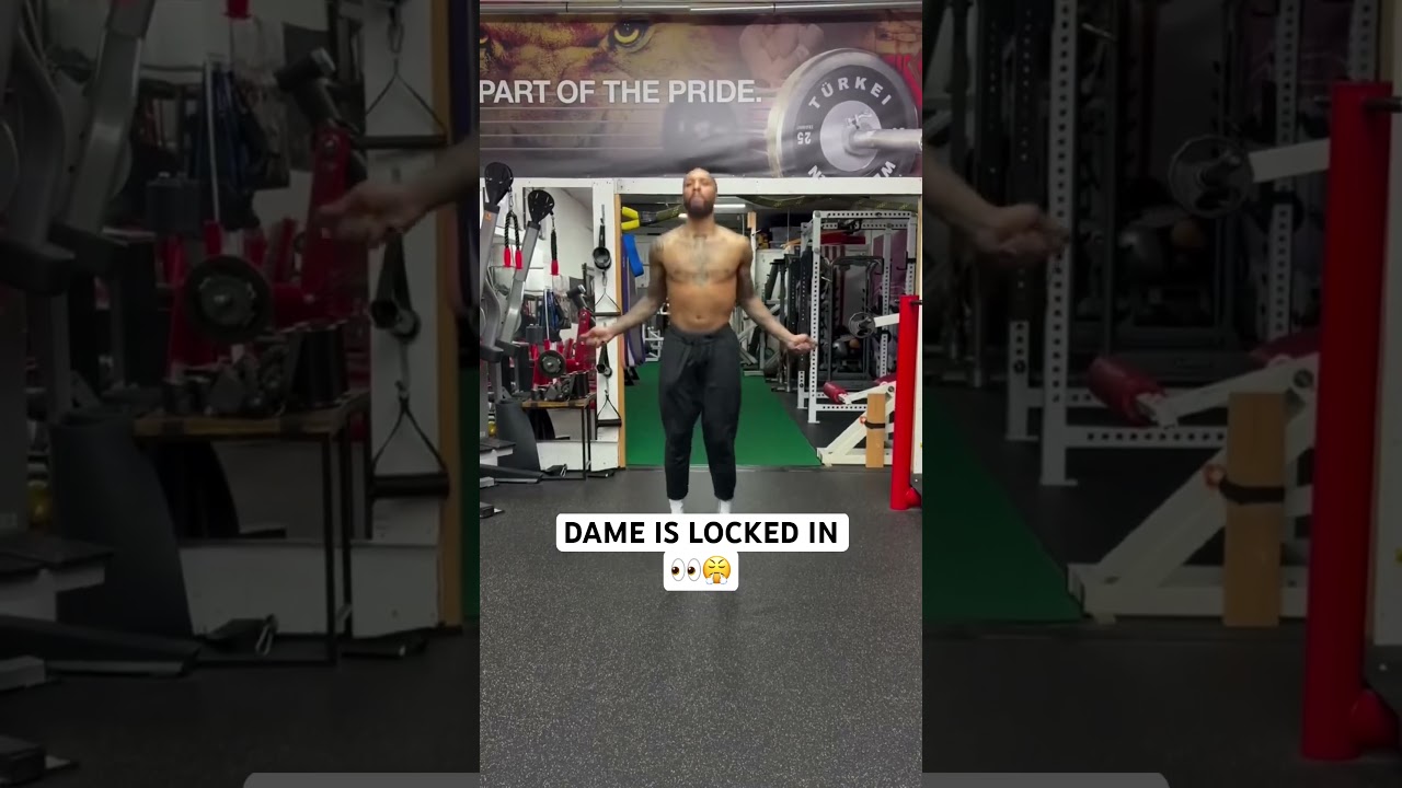 Dame PUTTING IN WORK on the court AND in the weight room! 💪 (via: @DamianLillard )