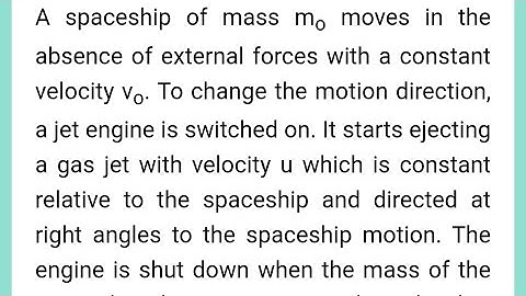 IRODOV 1.181 variable mass system for JEEE ADVANCED