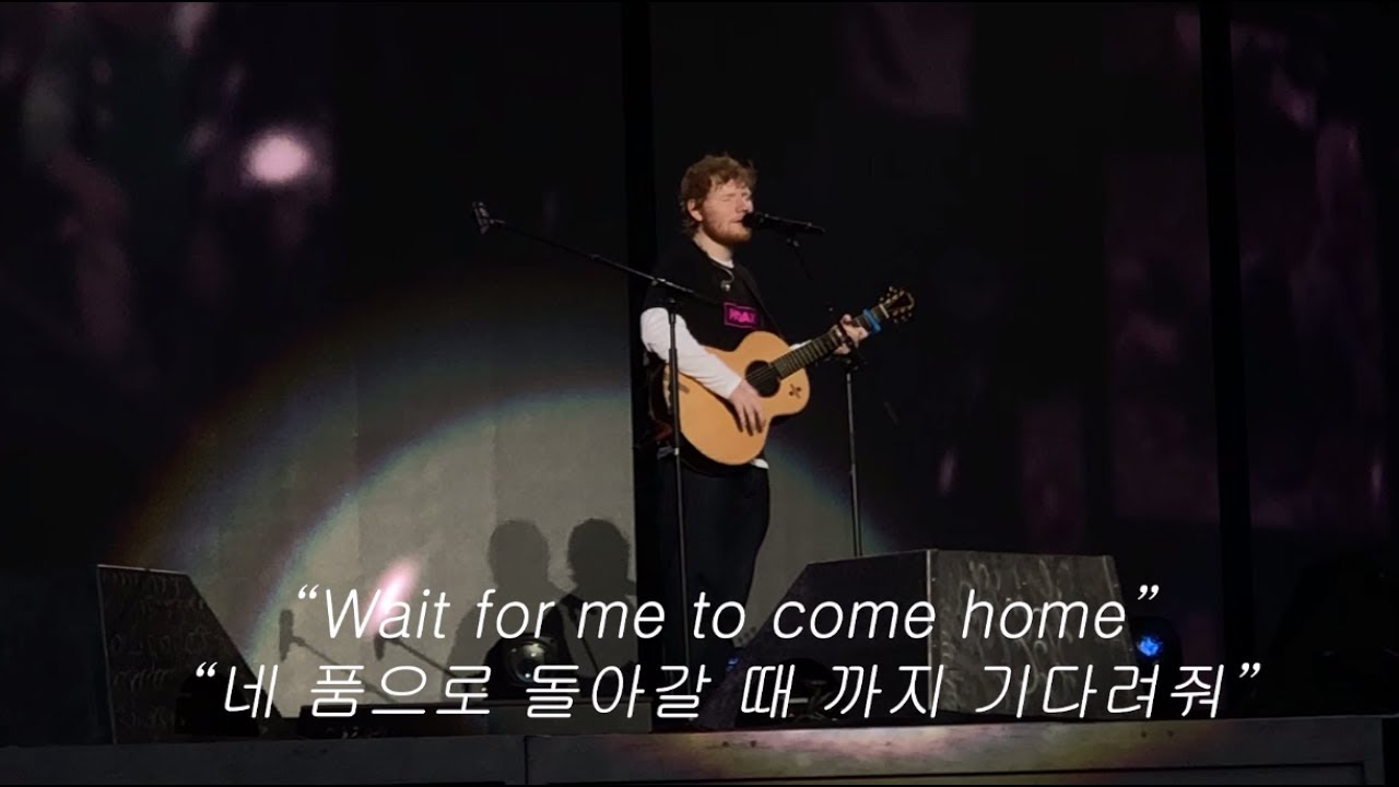 (에드시런 내한 / 가사 자막) Ed Sheeran - Photograph 라이브 (Live @Songdo, Incheon, South Korea)