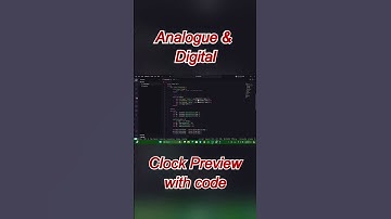 Create a Digital and Analog Clock using HTML, CSS & JavaScript | Step-by-Step Code Preview