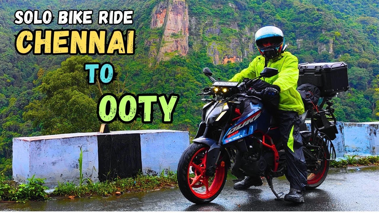 Chennai To Ooty Monsoon Bike Ride 😍 Red Alert 🚫 